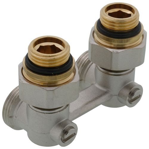 Main product image of 1-Pipe Angled Isolation Valve for Panel Radiators
