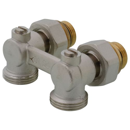 Main product image of 1-Pipe Angled Isolation Valve for Panel Radiators