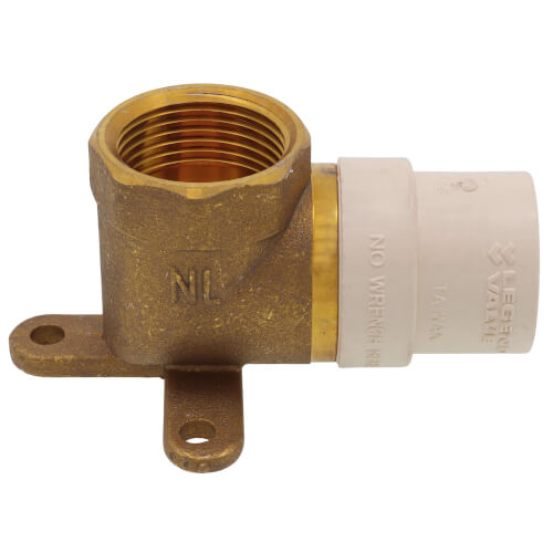 Main product image of 3/4" CPVC x Female Brass Drop Ear Elbow (Lead Free)