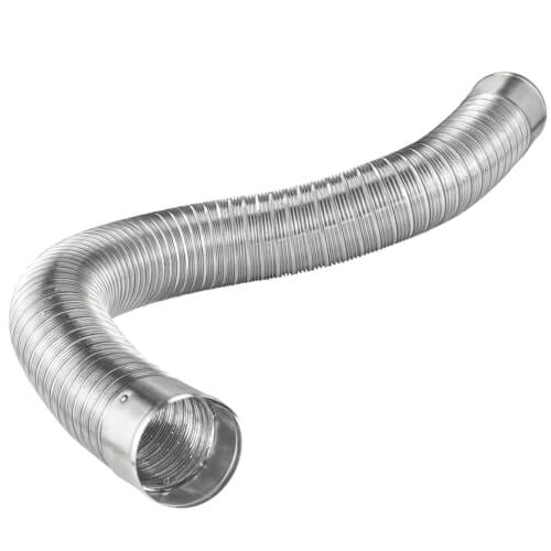 4" x 8 Ft. Flexible Semi-Rigid Aluminum Duct w/ Connecting Ends
