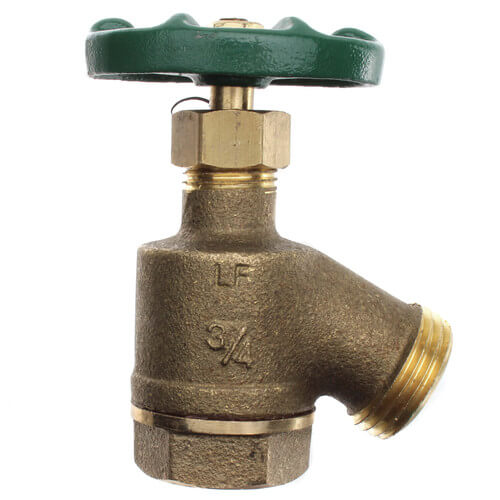 30213W stone 30213W 3/4" FIP x Hose Brass Bent Nose Garden Valve