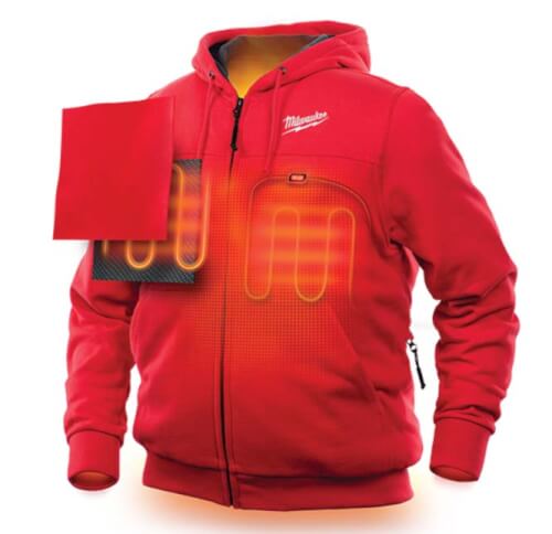 Main product image of M12 Red Heated Hoodie Only (Large)