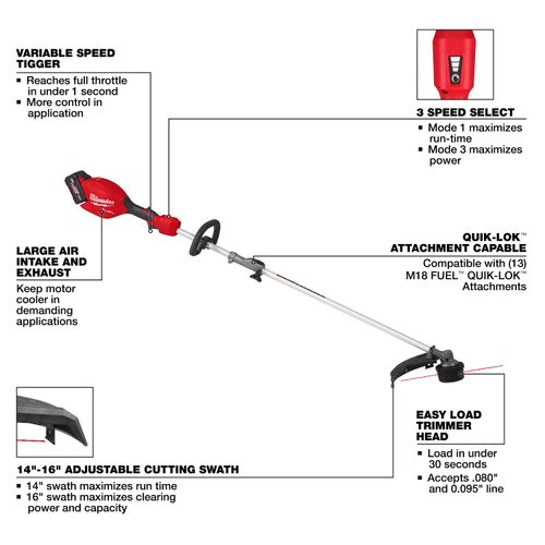 Main product image of M18 FUEL String Trimmer/Blower Combo Kit w/ QUIK-LOK