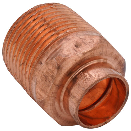 thumbnail image 2 of Copper Plumbing Pipe Fittings - 3/4" C X Male Adapter 10 Pack, Made In USA By Elkhart 2 of 10
