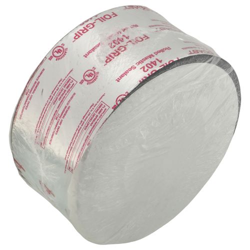 Main product image of Foil-Grip 1402 Silver Printed Pressure-Sensitive General-Purpose Rolled Mastic Sealant Tape (3" x 100'), 304100