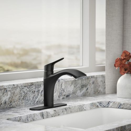 Main product image of Rival 1-Handle Pull Out Kitchen Faucet (Matte Black), K-30468-BL
