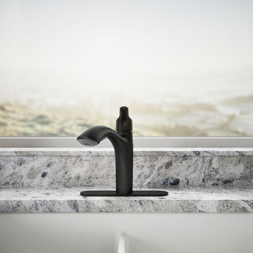 Main product image of Rival 1-Handle Pull Out Kitchen Faucet (Matte Black), K-30468-BL