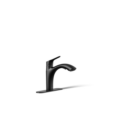 Main product image of Rival 1-Handle Pull Out Kitchen Faucet (Matte Black), K-30468-BL