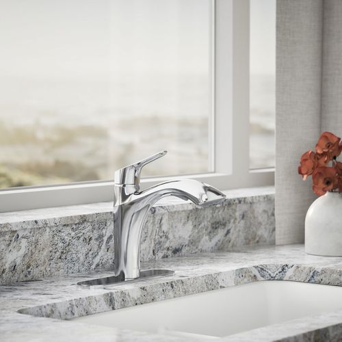 Main product image of Rival 1-Handle Pull Out Kitchen Faucet (Polished Chrome), K-30468-CP