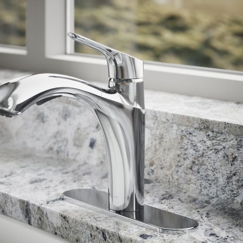 Main product image of Rival 1-Handle Pull Out Kitchen Faucet (Polished Chrome), K-30468-CP