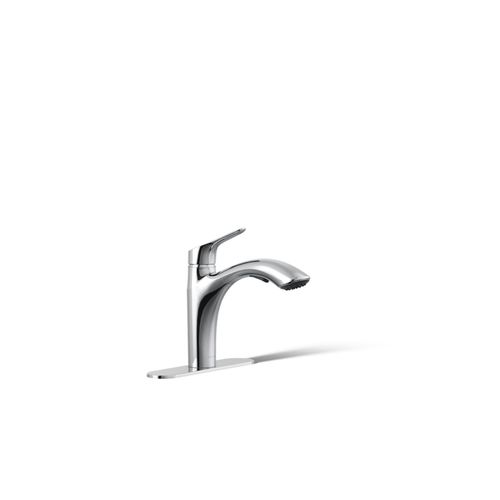 Main product image of Rival 1-Handle Pull Out Kitchen Faucet (Polished Chrome), K-30468-CP