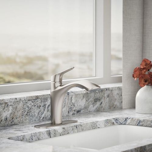 Main product image of Rival 1-Handle Pull Out Kitchen Faucet (Stainless Steel), K-30468-VS