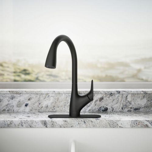 Main product image of Rival 1-Handle Pull Down Kitchen Faucet (Matte Black), K-30469-BL