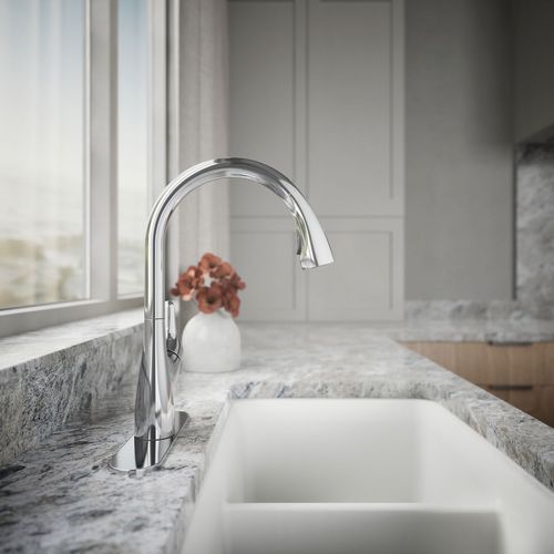 Main product image of Rival 1-Handle Pull Down Kitchen Faucet (Polished Chrome), K-30469-CP