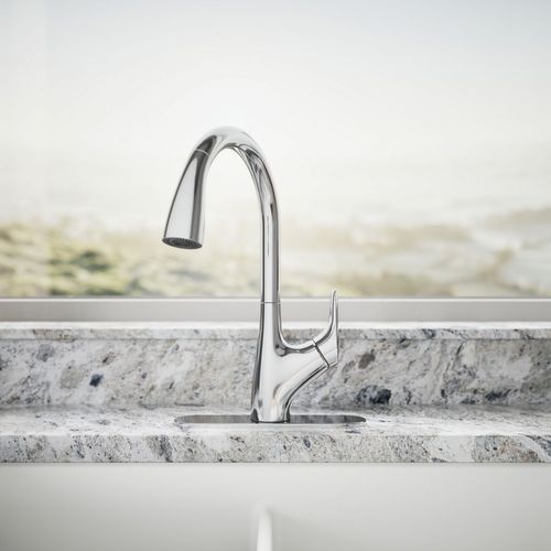 Main product image of Rival 1-Handle Pull Down Kitchen Faucet (Polished Chrome), K-30469-CP