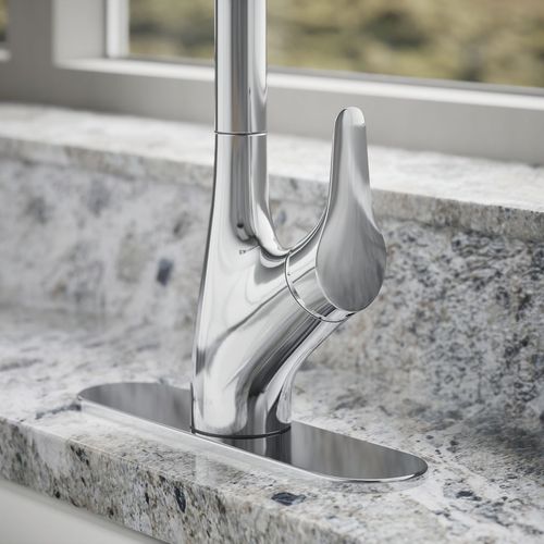 Main product image of Rival 1-Handle Pull Down Kitchen Faucet (Polished Chrome), K-30469-CP