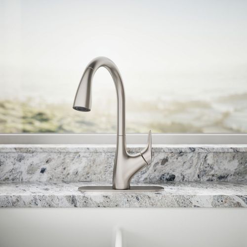 Main product image of Rival 1-Handle Pull Down Kitchen Faucet (Stainless Steel), K-30469-VS