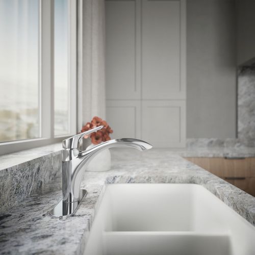 Main product image of Rival 1-Handle Swing Spout Kitchen Faucet (Polished Chrome), K-30470-CP