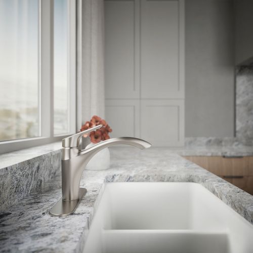 Main product image of Rival 1-Handle Swing Spout Kitchen Faucet (Stainless Steel), K-30470-VS