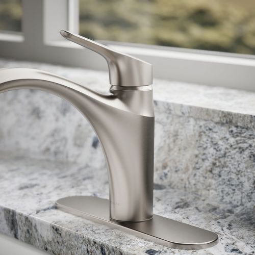 Main product image of Rival 1-Handle Swing Spout Kitchen Faucet (Stainless Steel), K-30470-VS