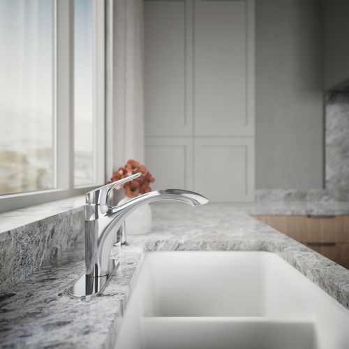 Main product image of Rival 1-Handle Swing Spout Kitchen Faucet with Spray (Polished Chrome), K-30471-CP