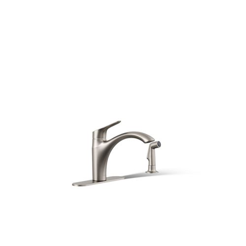 Main product image of Rival 1-Handle Swing Spout Kitchen Faucet with Spray (Stainless Steel), K-30471-VS