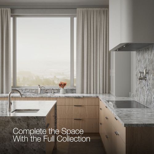 Main product image of Rival 1-Handle Swing Spout Kitchen Faucet with Spray (Stainless Steel), K-30471-VS