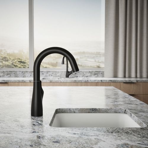 Main product image of Rival 1-Handle Swing Spout Bar Faucet (Matte Black), K-30472-BL