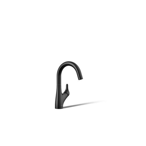 Main product image of Rival 1-Handle Swing Spout Bar Faucet (Matte Black), K-30472-BL