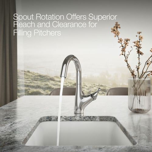 Main product image of Rival 1-Handle Swing Spout Bar Faucet (Polished Chrome), K-30472-CP