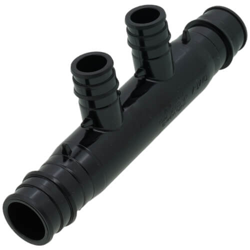 3051021 Mr. PEX 3051021 EP FlowThrough MultiPort Tee, 2 Outlets, 3/4"