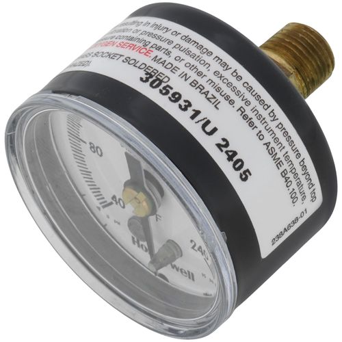 Main product image of 1-1/2" Pneumatic Receiver Gauge (40° to 240°F)