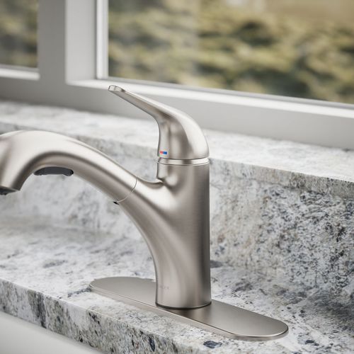 Main product image of Jolt 1-Handle Pull Out Kitchen Faucet (Stainless Steel), K-30612-VS