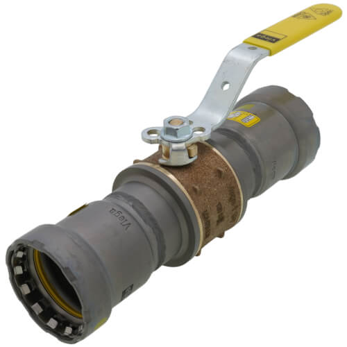 Main product image of 1-1/4" MegaPressG Bronze Ball Valve w/ Carbon Steel Press Ends
