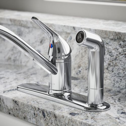 Main product image of Jolt 1-Handle Swing Spout Kitchen Faucet with Integrated Spray (Polished Chrome), K-30615-CP