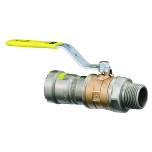 Main product image of 1-1/2" Press x MNPT MegaPressG Bronze Ball Valve w/ Carbon Steel