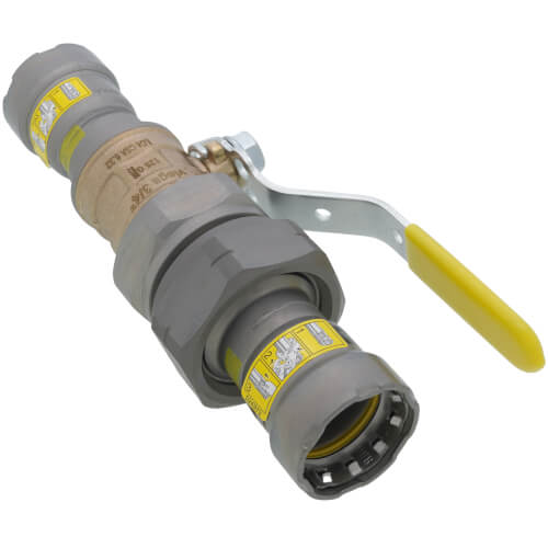 Main product image of 3/4" Press x Press Union MegaPressG Bronze Ball Valve w/ Carbon Steel