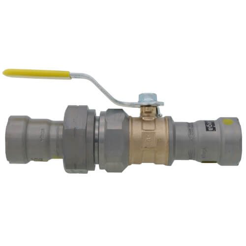 Main product image of 3/4" Press x Press Union MegaPressG Bronze Ball Valve w/ Carbon Steel