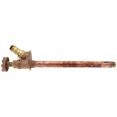 Main product image of Model 30 10", 1/2" MPT x Sweat Inlet Downward Pitch Wall Faucet w/ Metal Handle