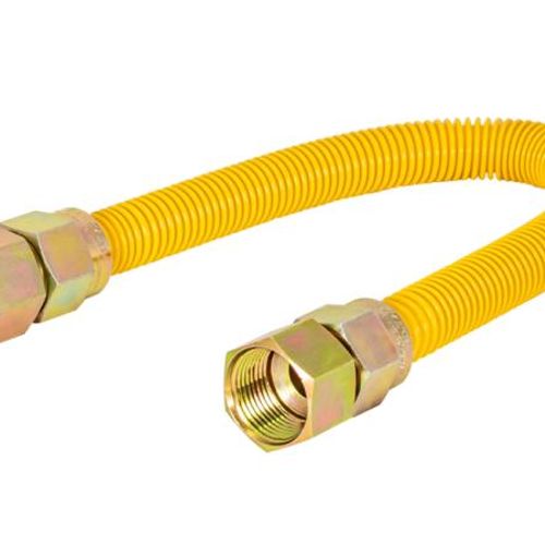 Main product image of 1/2" ID (5/8" OD) Bagged Gas Connector w/ 3/4" FIP x 3/4" FIP Fittings (72" Length)