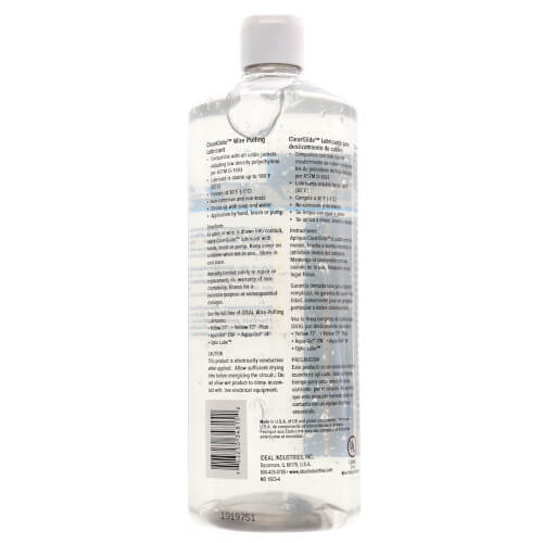 ClearGlide Wire Pulling Lubricant, 1 Quart Squeeze Bottle