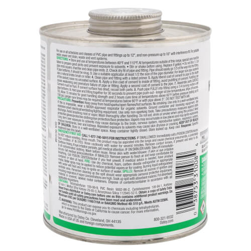Main product image of 32 oz. Oateyweld Heavy Duty Solvent Cement (Clear)