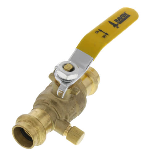 Main product image of 1/2" Full Port Press Ball Valve w/ Drain (Lead Free)