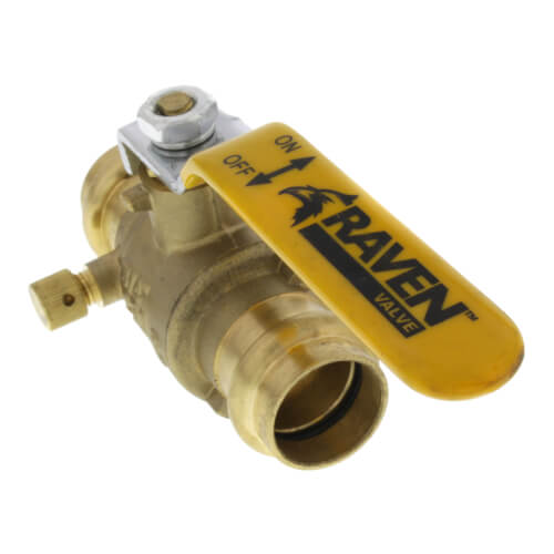Main product image of 3/4" Full Port Press Ball Valve w/ Drain (Lead Free)