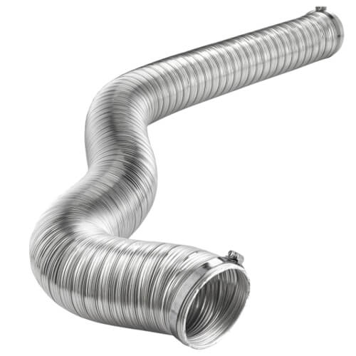 Main product image of 4" x 8 Ft. Flexible Semi-Rigid Transition Aluminum Duct w/ Clamps