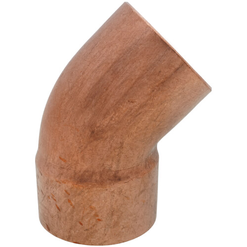 3" FTG x Copper 45° Street Elbow