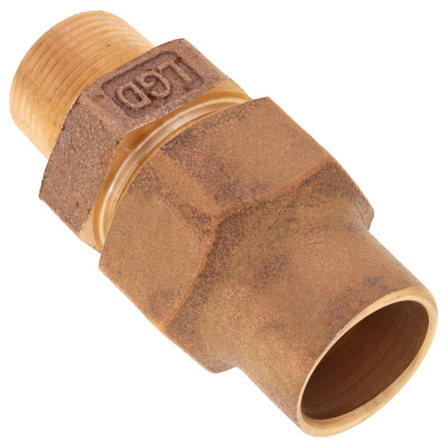Main product image of 1" Flare x MNPT Coupling - T-4100NL (No Lead Bronze)
