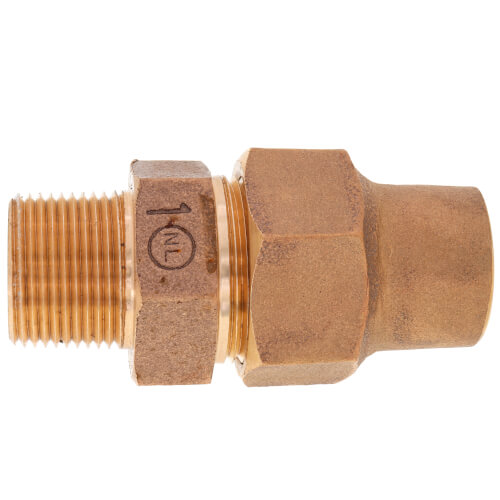 Main product image of 1" Flare x MNPT Coupling - T-4100NL (No Lead Bronze)