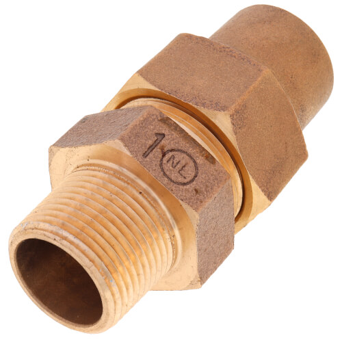 Main product image of 1" Flare x MNPT Coupling - T-4100NL (No Lead Bronze)
