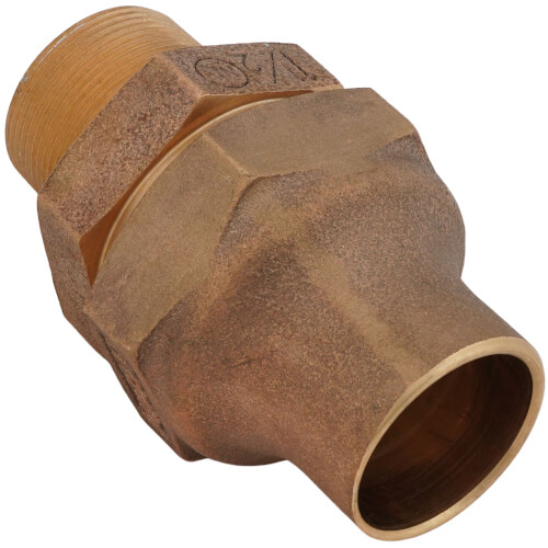 Main product image of 1-1/2" Flare x MNPT Coupling - T-4100NL (No Lead Bronze)